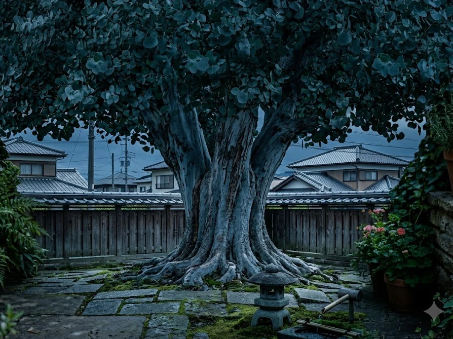 庭に地植えして成長速度が早く巨大化してしまったユーカリポポラス