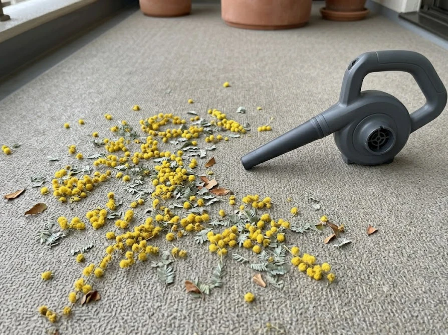 アイビーやパンジーなど背の低い植物と組み合わせて高低差を出したおしゃれなベランダ